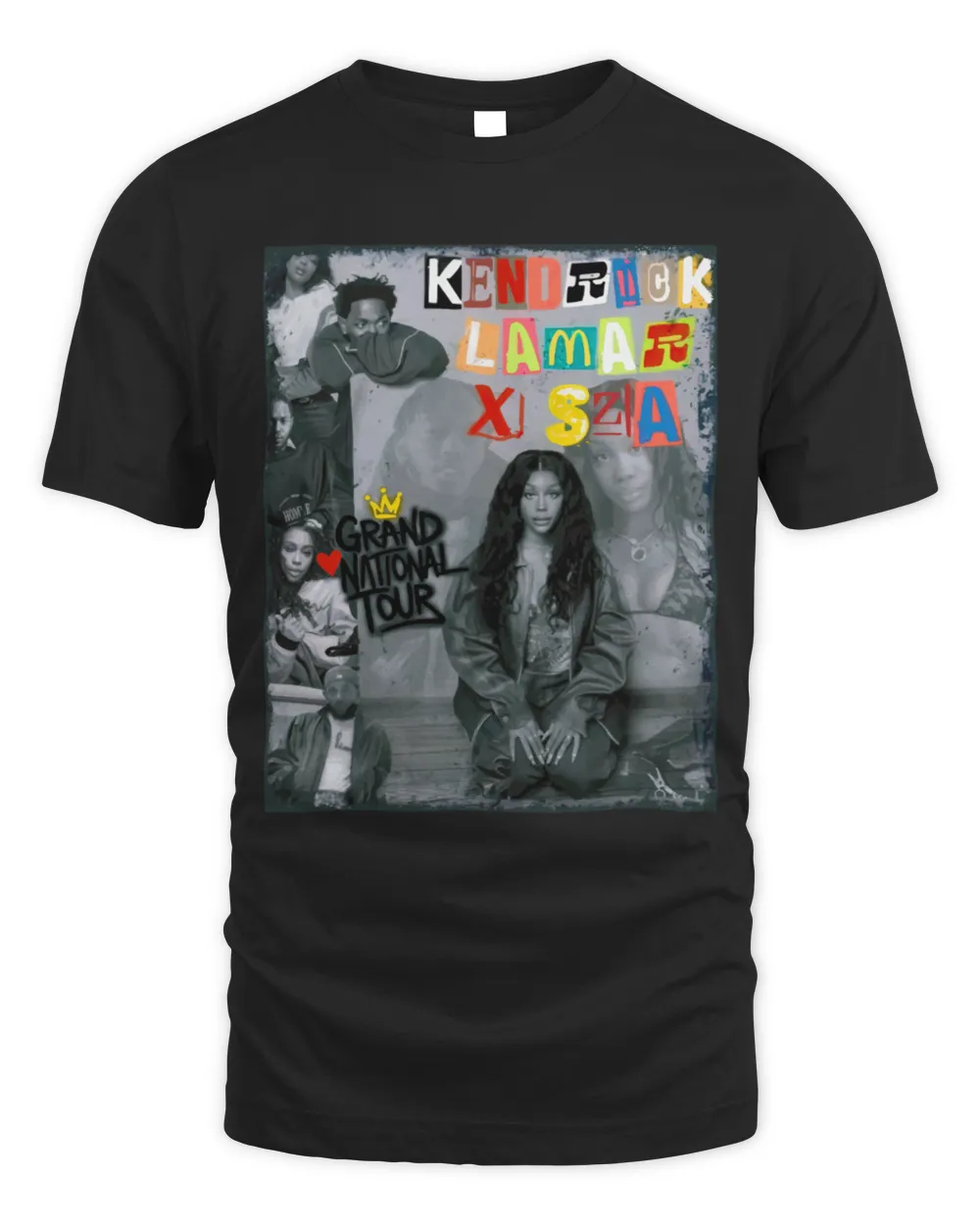Retro grand tour Unisex Standard T-Shirt black s