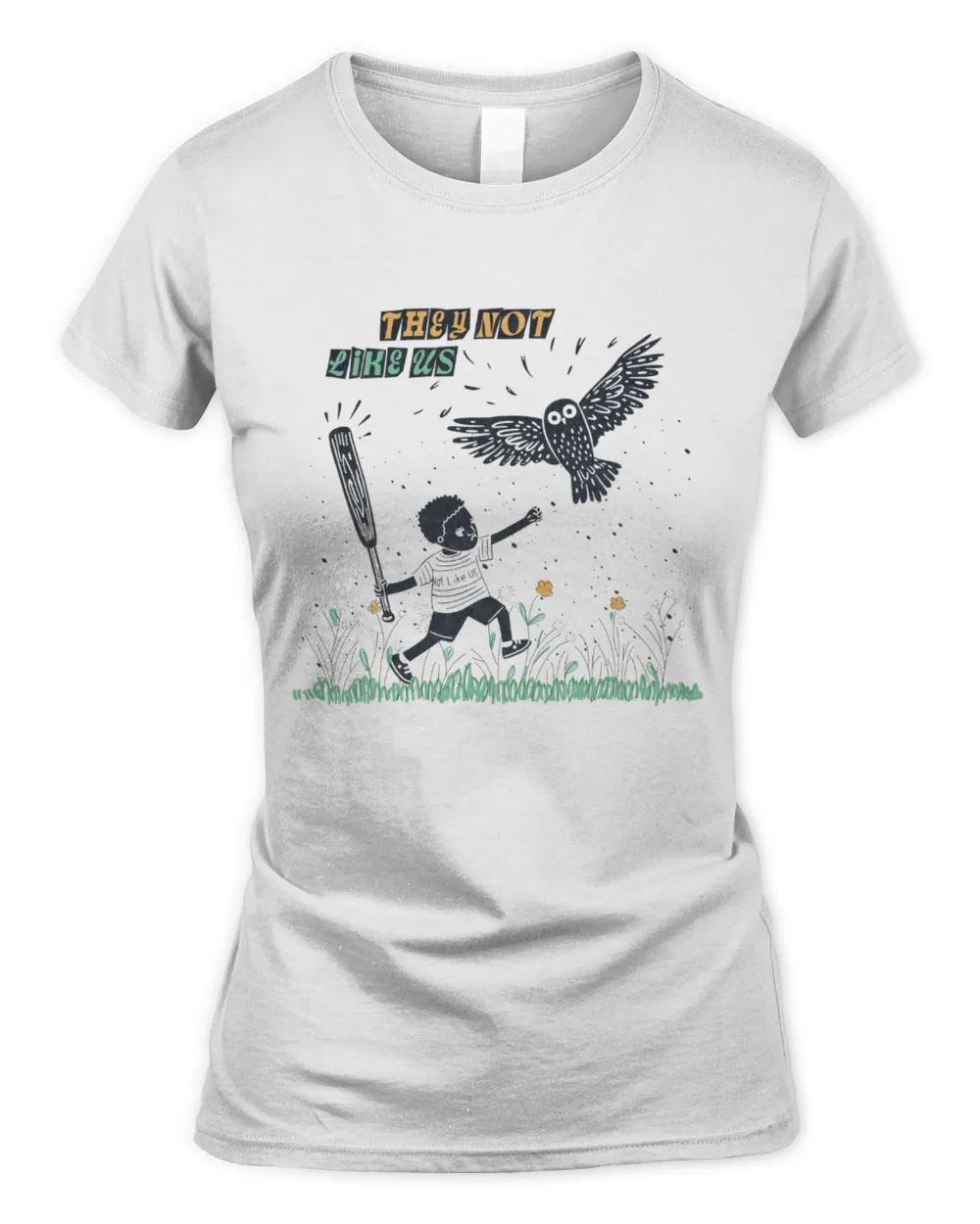 Limited they not like us funny Women's Standard T-Shirt white s