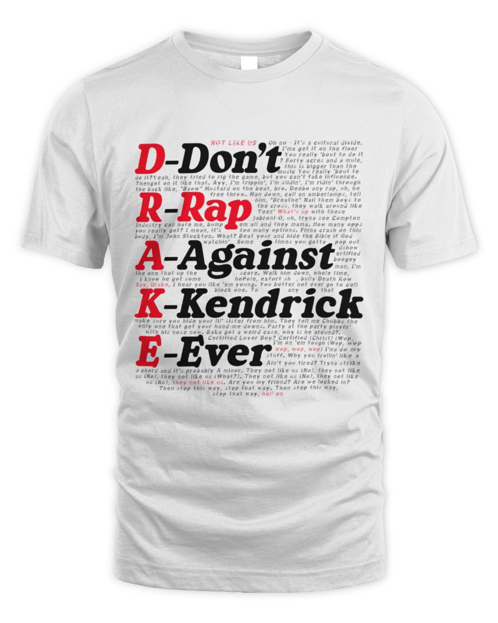 Limited say, drake - they not like us Unisex Standard T-Shirt white s
