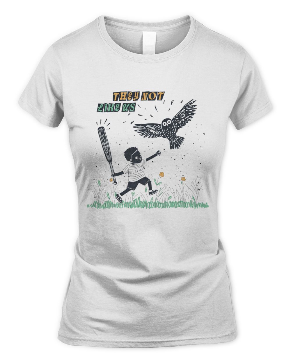 Limited they not like us funny Women's Standard T-Shirt white s