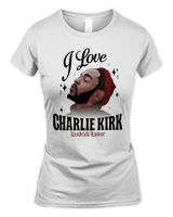 Limited i love charlie kirk Women's Standard T-Shirt white s